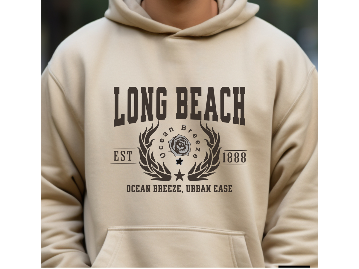 Long Beach California Legacy Hoodie – "Ocean Breeze, Urban Ease" Unisex Sweatshirt
