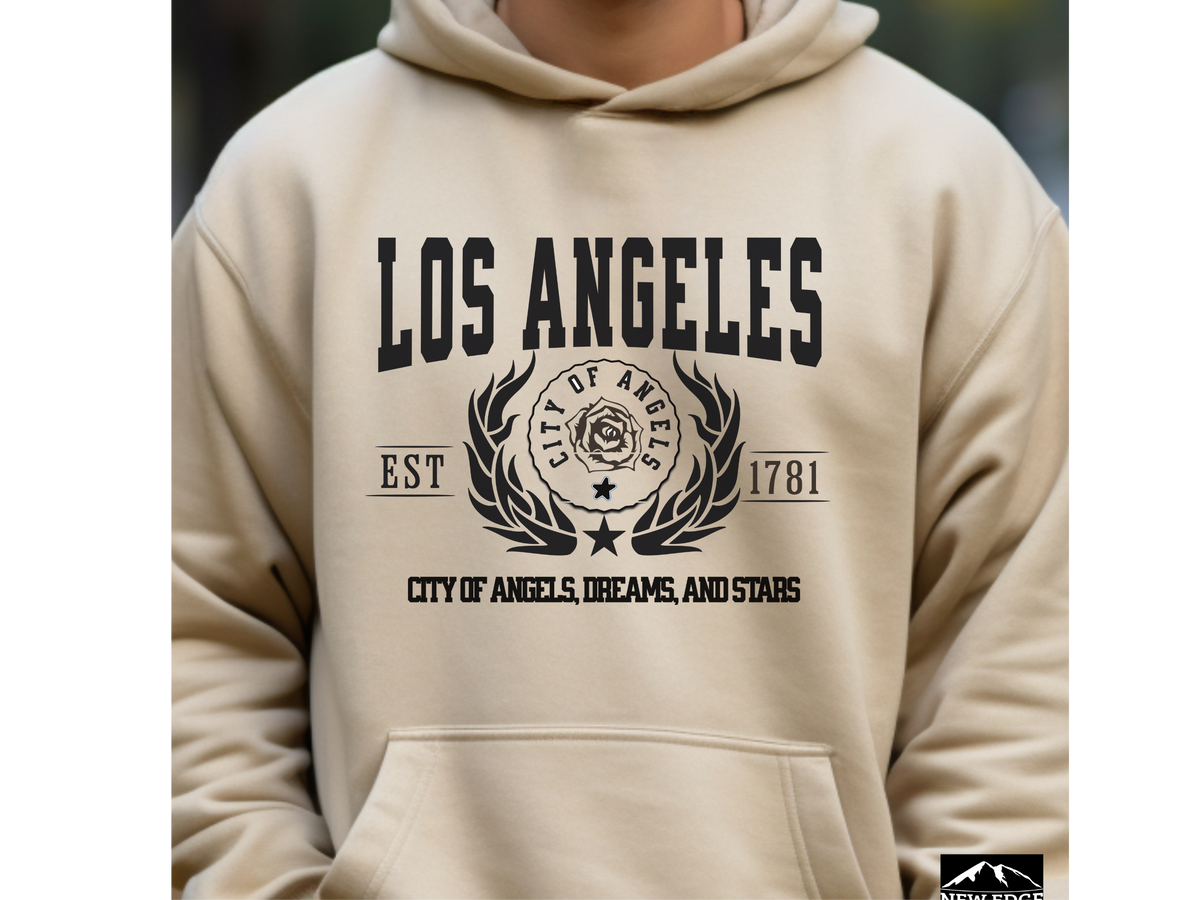Los Angeles Legacy Hoodie "City of Angels, Dreams, and Stars" California Pride Unisex Sweatshirt