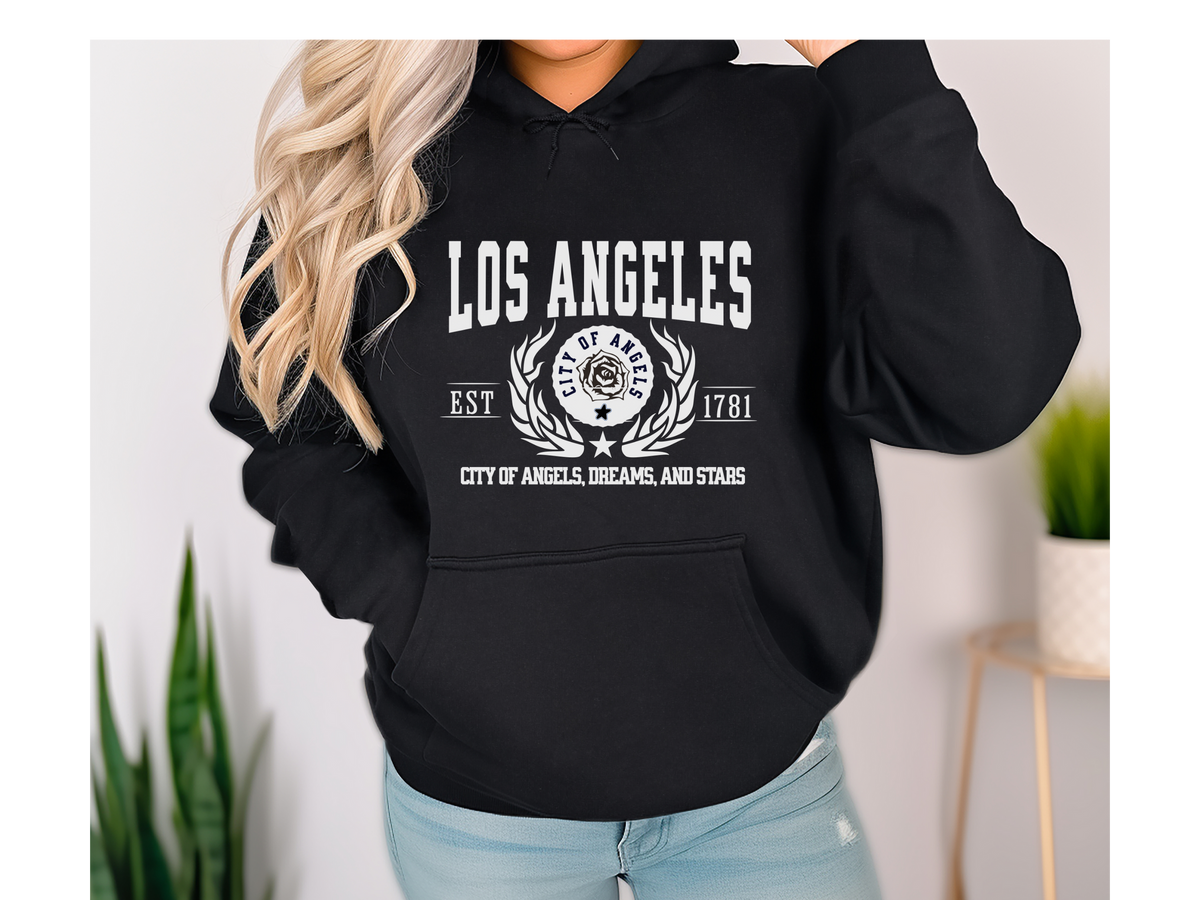 Los Angeles Legacy Hoodie "City of Angels, Dreams, and Stars" California Pride Unisex Sweatshirt