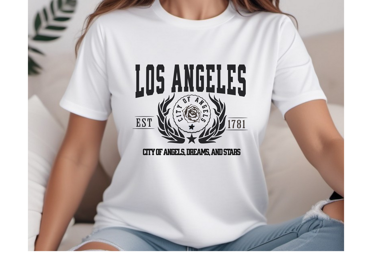 Los Angeles Legacy T-Shirt – "City of Angels, Dreams and Stars" | California Iconic Unisex Tee