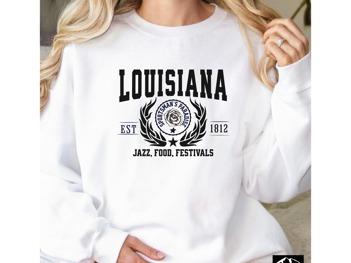 Louisiana State Legacy Sweatshirt – Jazz, Food, Festivals | Unisex New Orleans Culture Crewneck