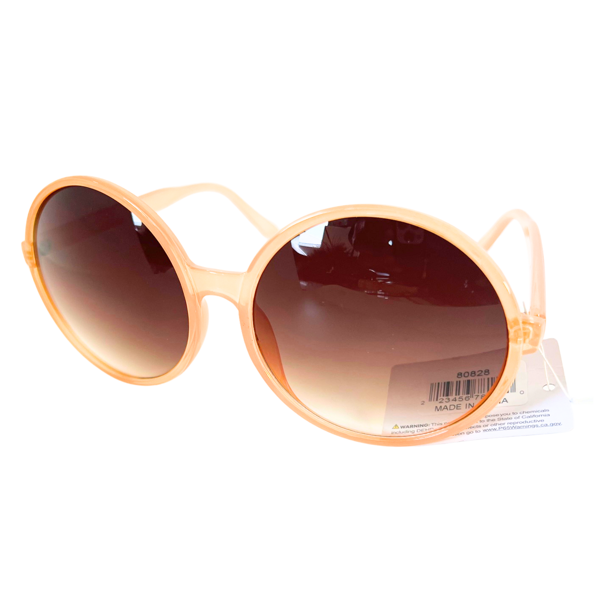 MAKE A STATEMENT: 80828 ROUND OVERSIZE SUNGLASSES BY NEW EDGE EYEWEAR"