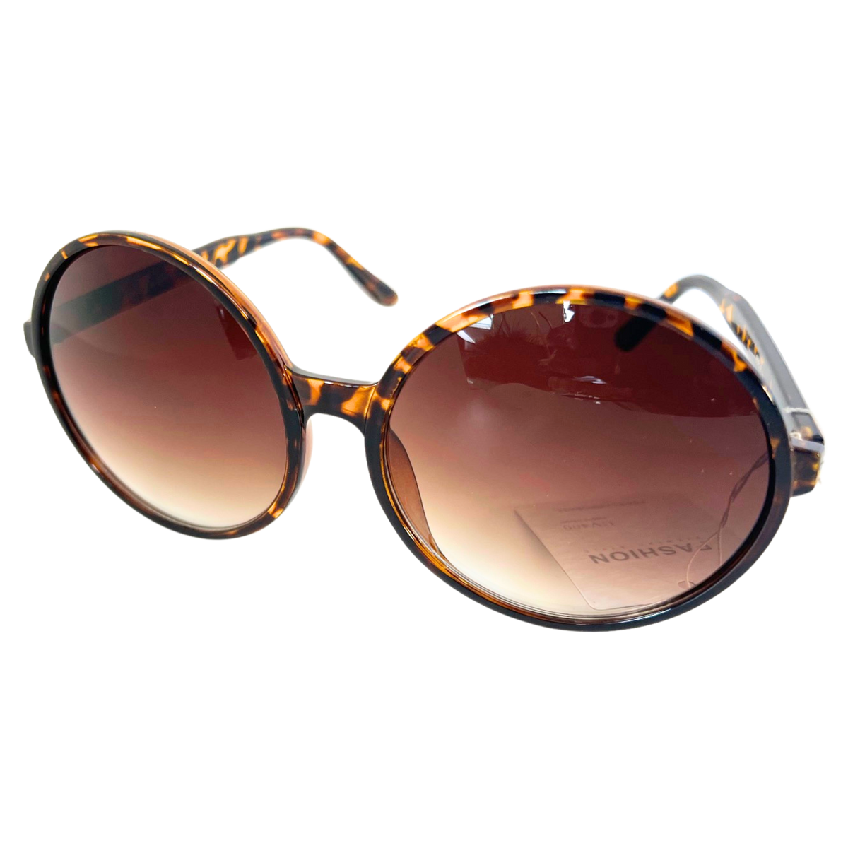 MAKE A STATEMENT: 80828 ROUND OVERSIZE SUNGLASSES BY NEW EDGE EYEWEAR"