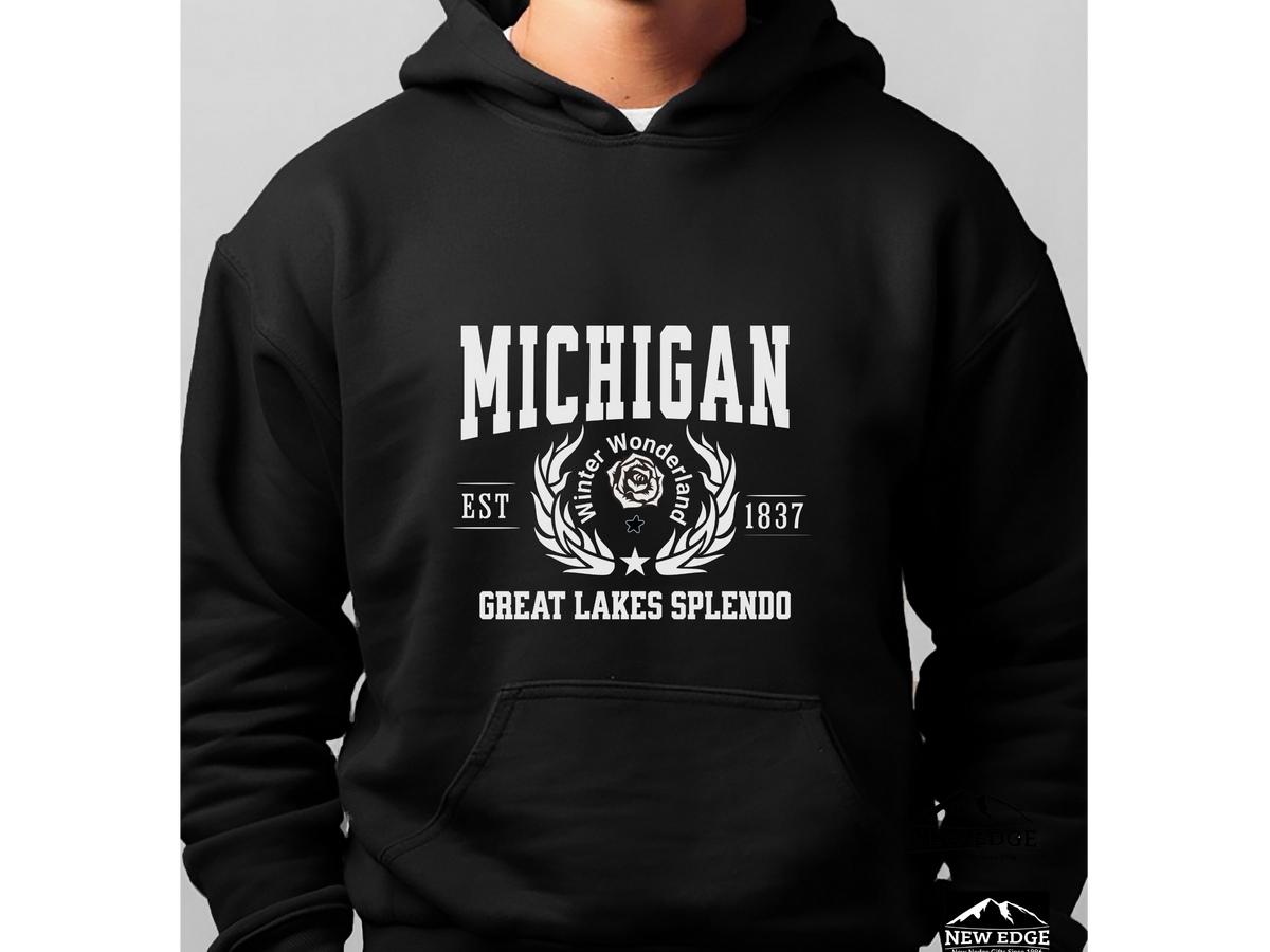 Michigan State Legacy Hoodie – "Great Lakes Splendor" | Unisex Pullover | Pure Michigan Comfort Sweatshirt