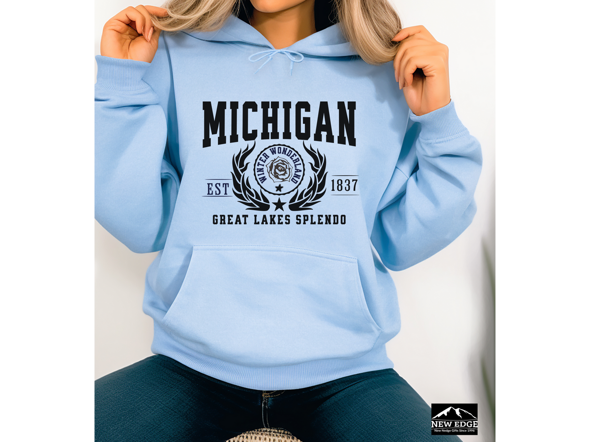 Michigan State Legacy Hoodie – "Great Lakes Splendor" | Unisex Pullover | Pure Michigan Comfort Sweatshirt