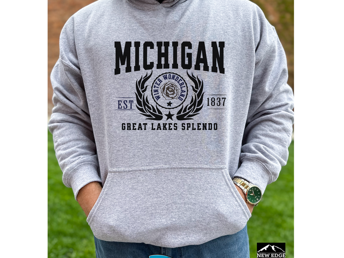 Michigan State Legacy Hoodie – "Great Lakes Splendor" | Unisex Pullover | Pure Michigan Comfort Sweatshirt