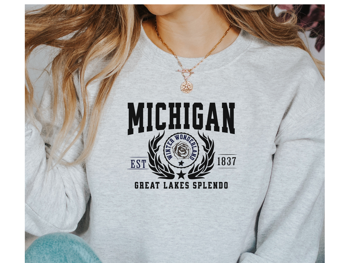 Michigan State Legacy Sweatshirt – Great Lakes Splendor | Unisex Midwest Comfort Crewneck