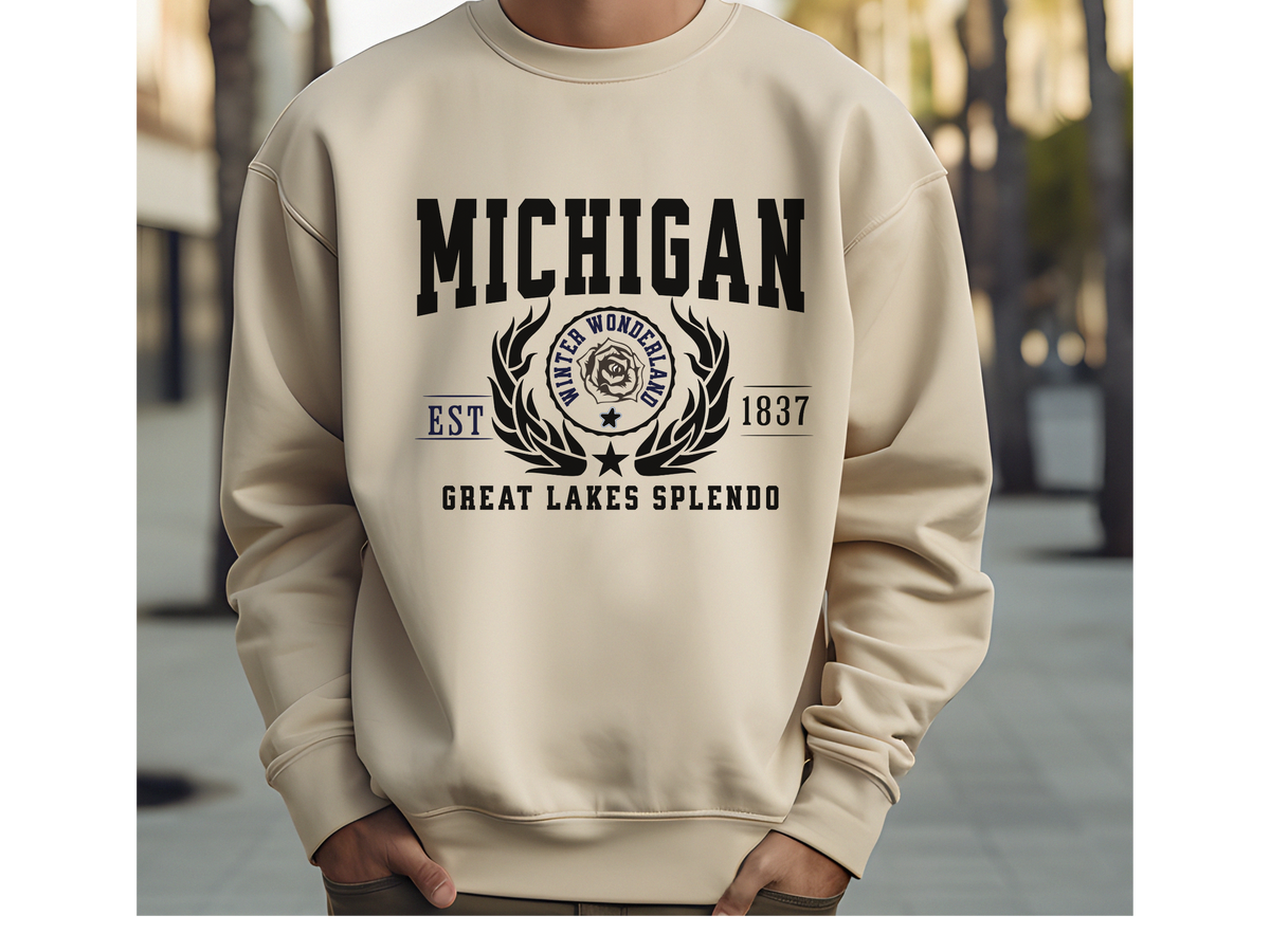 Michigan State Legacy Sweatshirt – Great Lakes Splendor | Unisex Midwest Comfort Crewneck