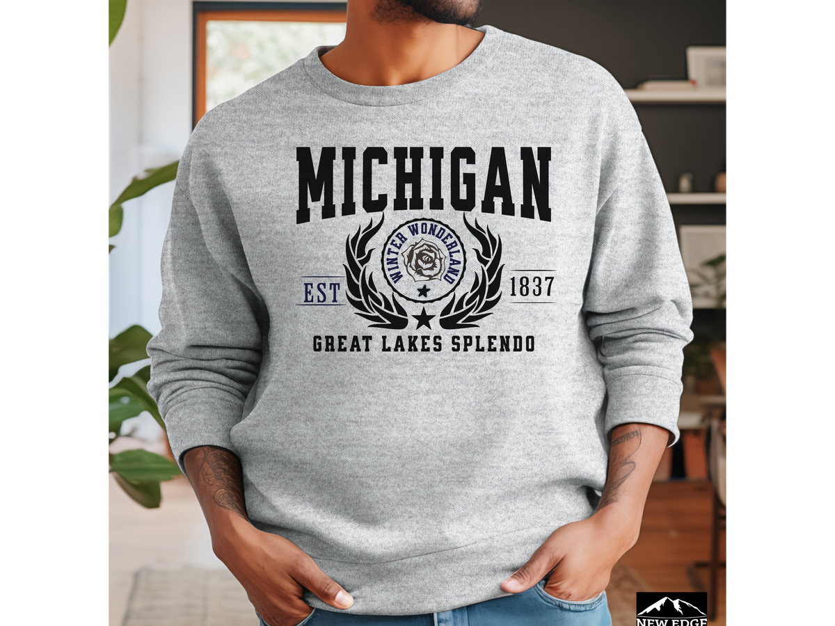 Michigan State Legacy Sweatshirt – Great Lakes Splendor | Unisex Midwest Comfort Crewneck