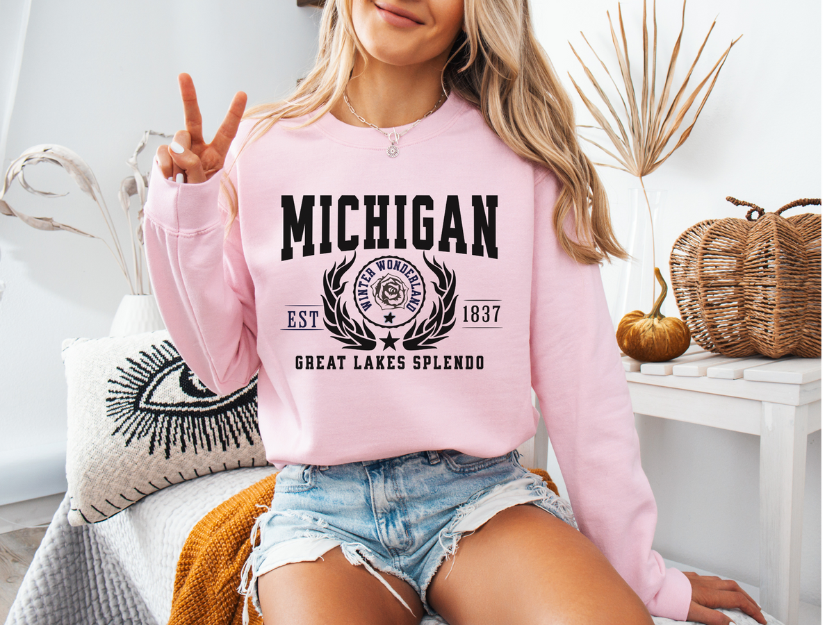 Michigan State Legacy Sweatshirt – Great Lakes Splendor | Unisex Midwest Comfort Crewneck