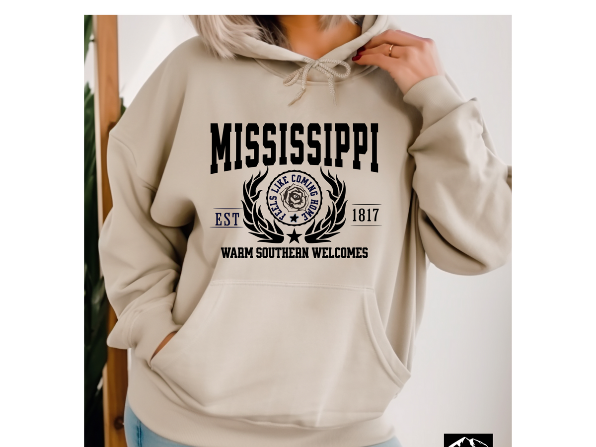 Mississippi State Legacy Hoodie – "Warm Southern Welcomes" | Unisex Pullover | Deep South Comfort Sweatshirt