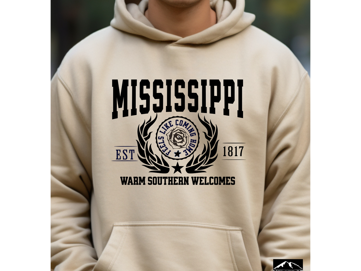 Mississippi State Legacy Hoodie – "Warm Southern Welcomes" | Unisex Pullover | Deep South Comfort Sweatshirt