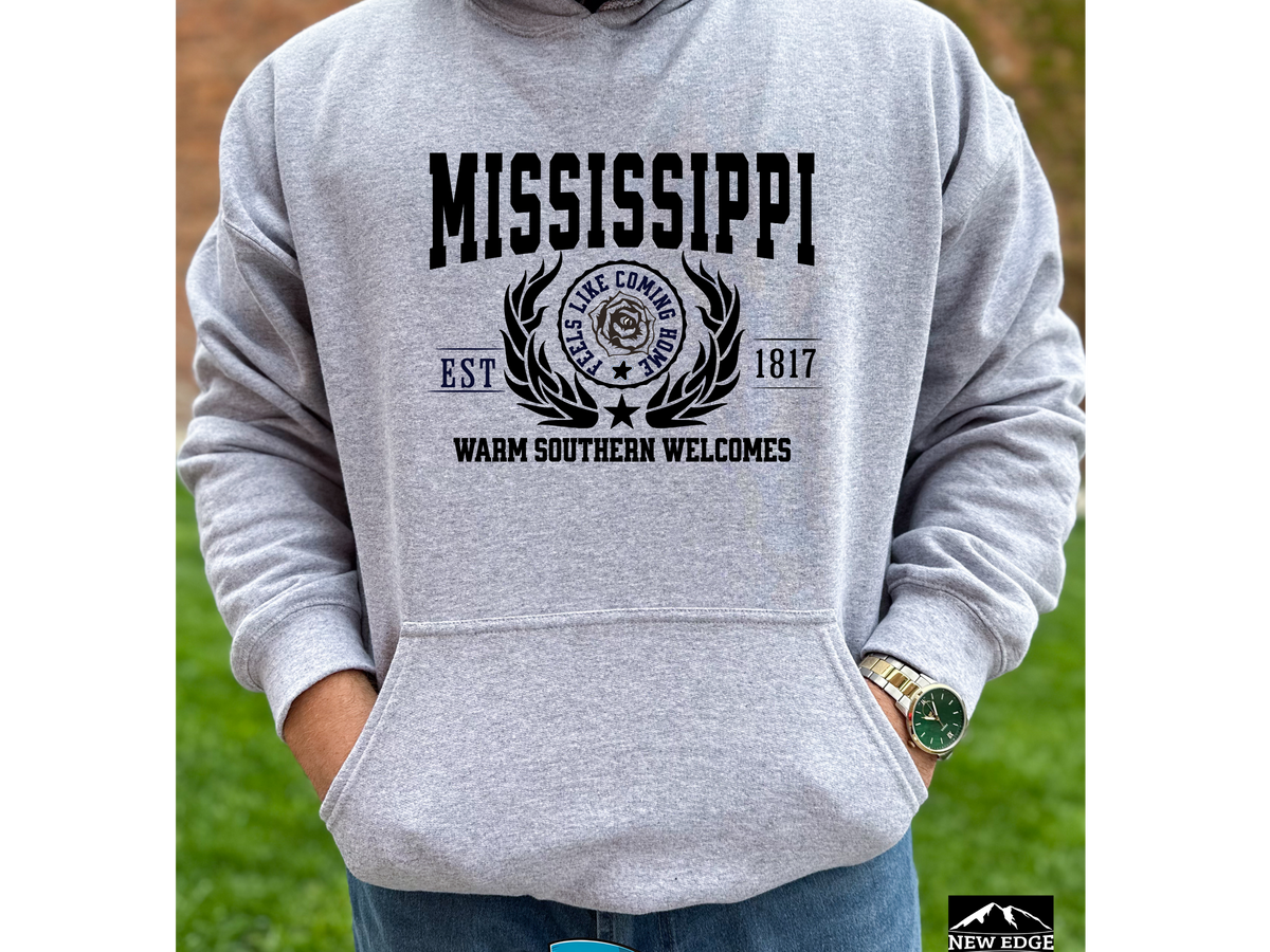 Mississippi State Legacy Hoodie – "Warm Southern Welcomes" | Unisex Pullover | Deep South Comfort Sweatshirt