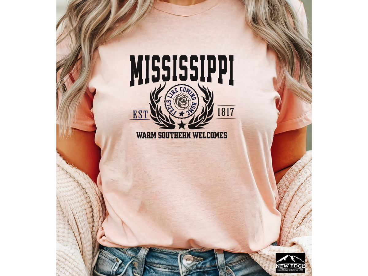 Mississippi State Legacy T-Shirt – Unisex Southern Hospitality Tee | "Warm Southern Welcomes" | Deep South Pride Shirt