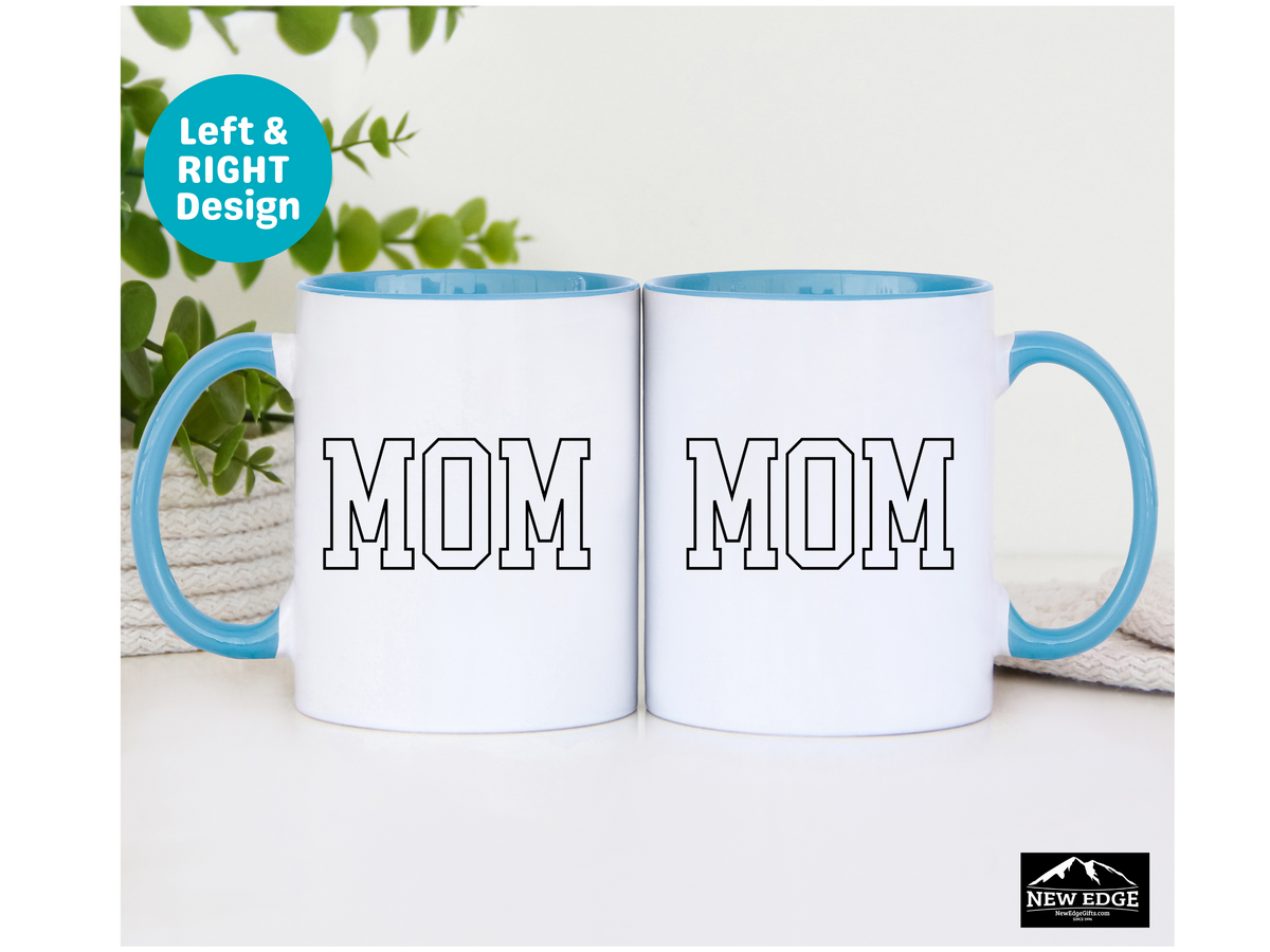 Mom Accent Mug – 11 oz & 15 oz – Perfect Mother’s Day, New Mom, Coffee or Tea Gift