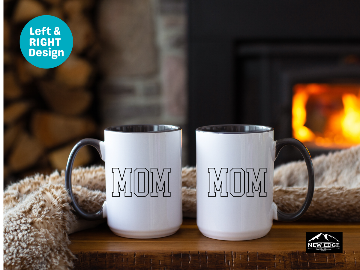 Mom Accent Mug – 11 oz & 15 oz – Perfect Mother’s Day, New Mom, Coffee or Tea Gift