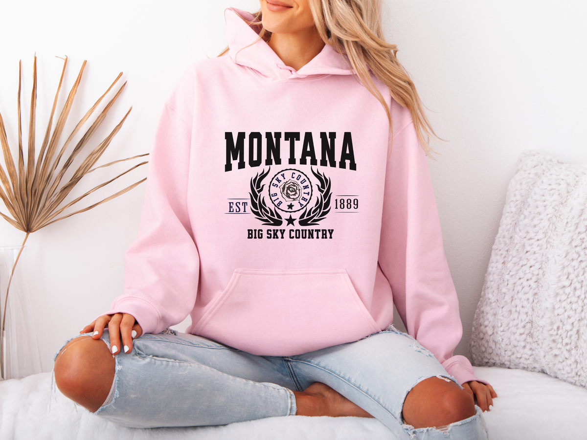 Montana State Legacy Hoodie – "Big Sky Country" | Unisex Pullover | Western Wilderness Sweatshirt