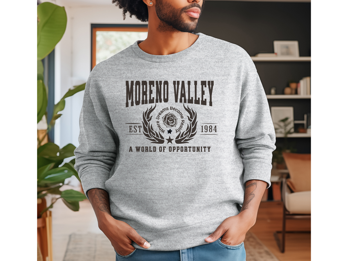 Moreno Valley Legacy Unisex Sweatshirt "A World of Opportunity" Southern California Pride