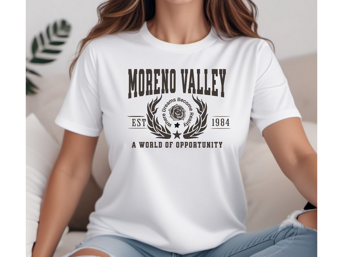 Moreno Valley Legacy Unisex T-Shirt – "A World of Opportunity" | California Inland Empire Pride Tee