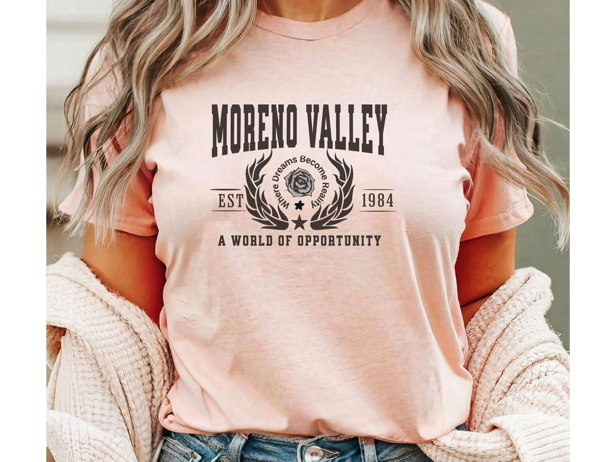Moreno Valley Legacy Unisex T-Shirt – "A World of Opportunity" | California Inland Empire Pride Tee