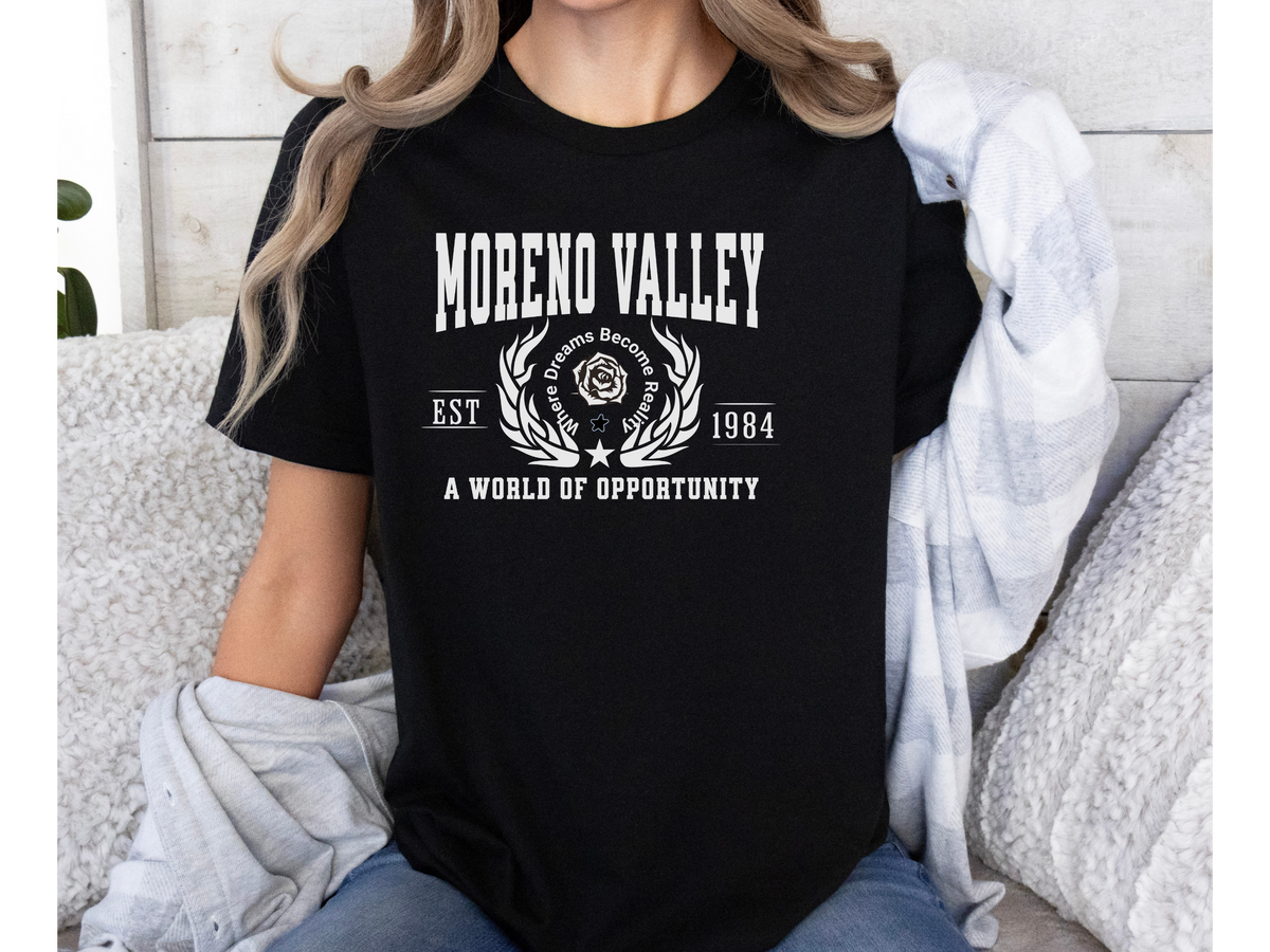 Moreno Valley Legacy Unisex T-Shirt – "A World of Opportunity" | California Inland Empire Pride Tee