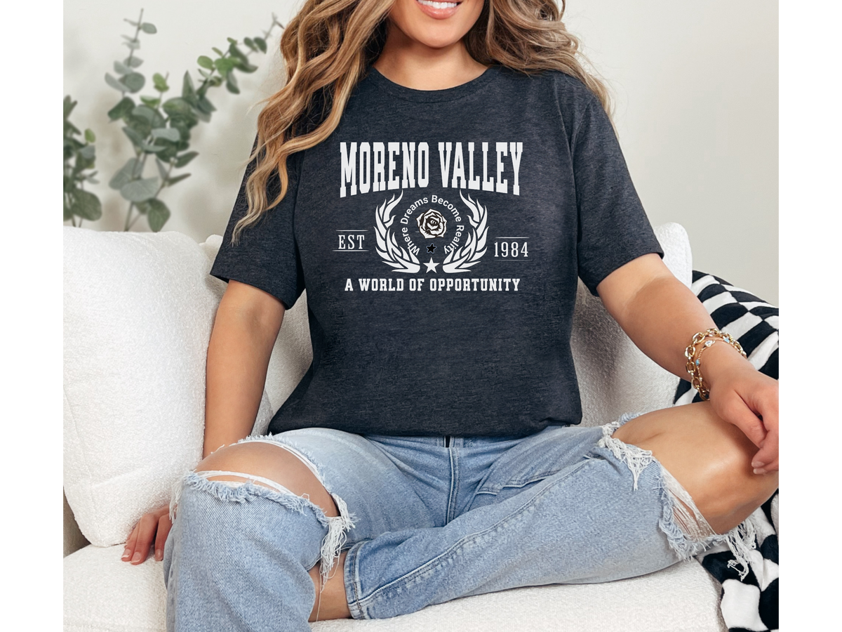 Moreno Valley Legacy Unisex T-Shirt – "A World of Opportunity" | California Inland Empire Pride Tee
