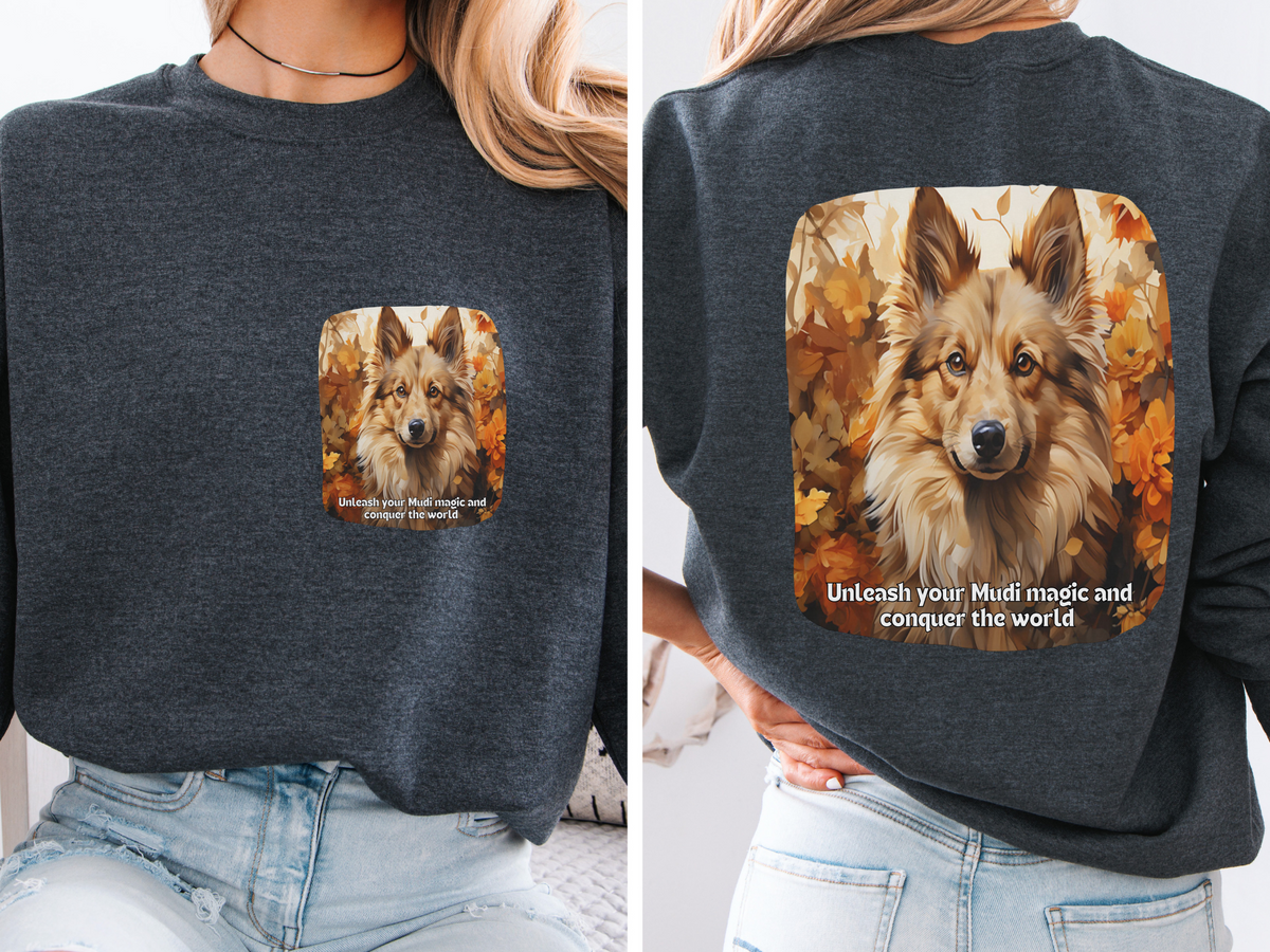 Mudi Dog Sweatshirt – Unleash Your Power and Conquer the World
