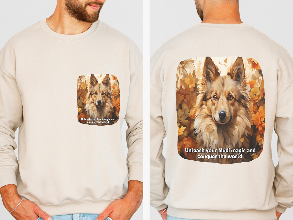 Mudi Dog Sweatshirt – Unleash Your Power and Conquer the World