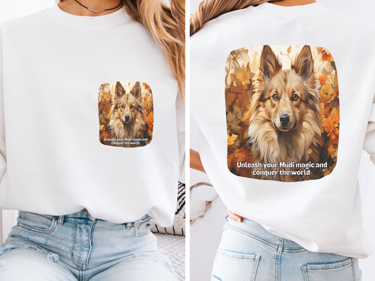 Mudi Dog Sweatshirt – Unleash Your Power and Conquer the World