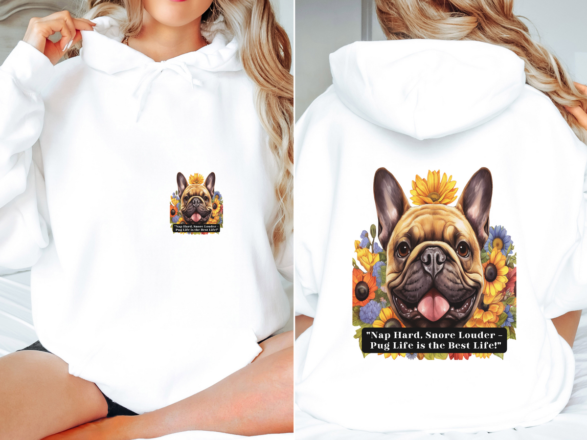 American Eskimo Sunflower Hoodie – Fluffy Outside, Fierce Inside – Unisex Eskie Power Pullover