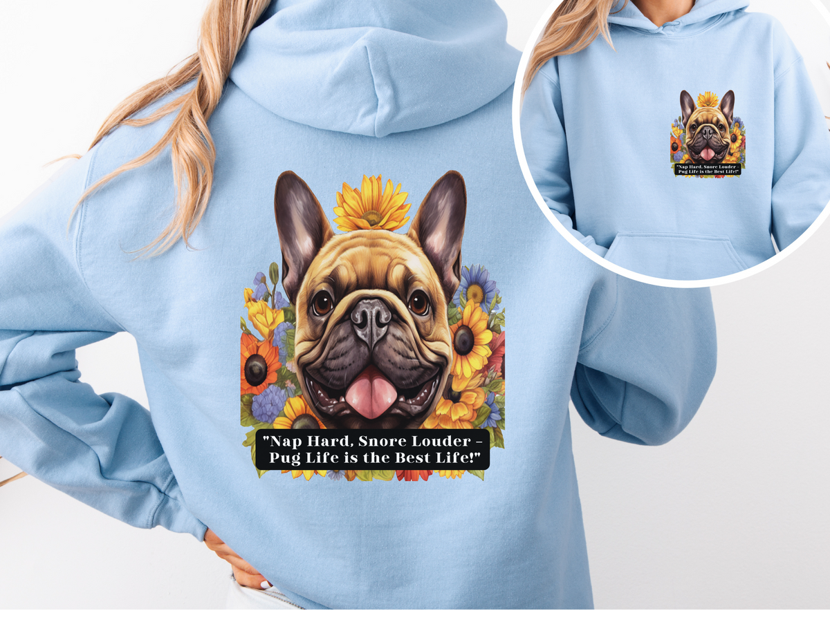 American Eskimo Sunflower Hoodie – Fluffy Outside, Fierce Inside – Unisex Eskie Power Pullover