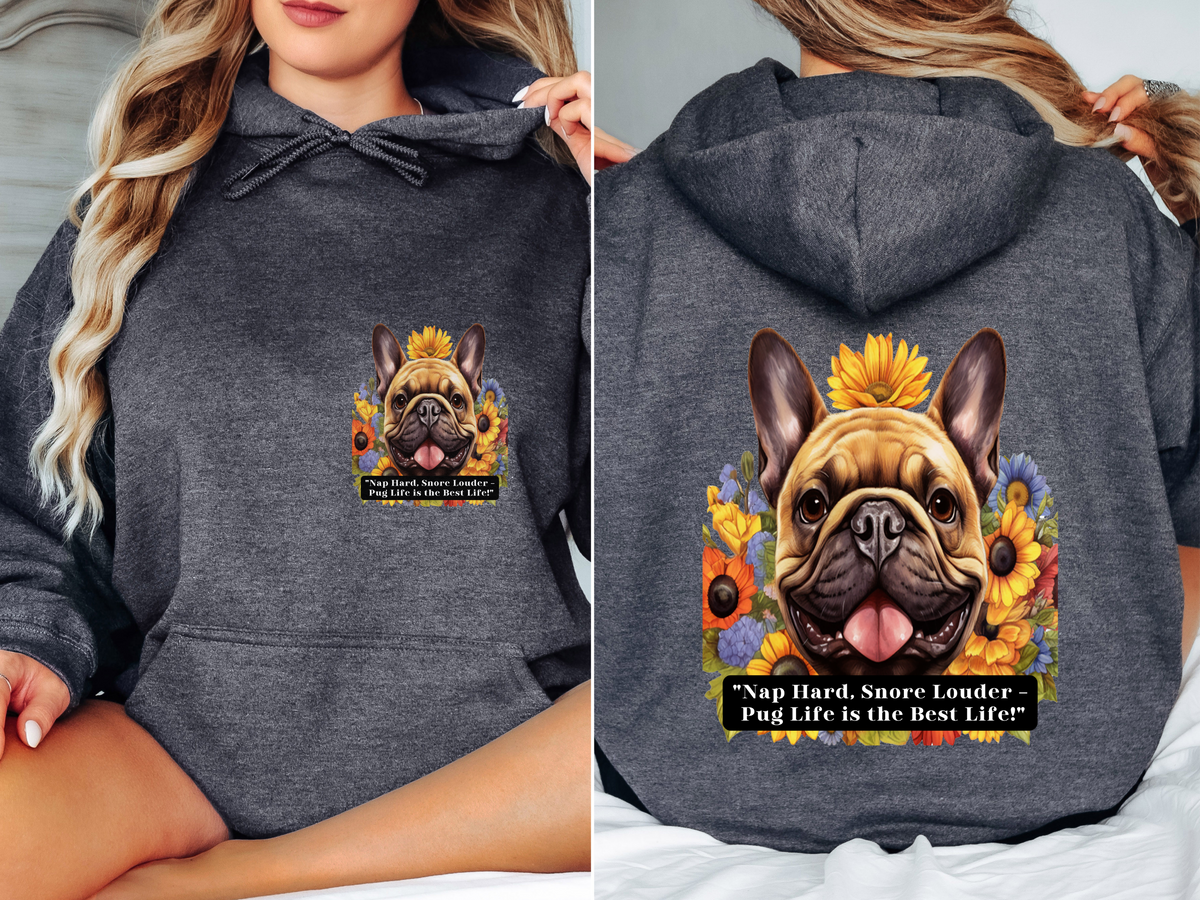 American Eskimo Sunflower Hoodie – Fluffy Outside, Fierce Inside – Unisex Eskie Power Pullover