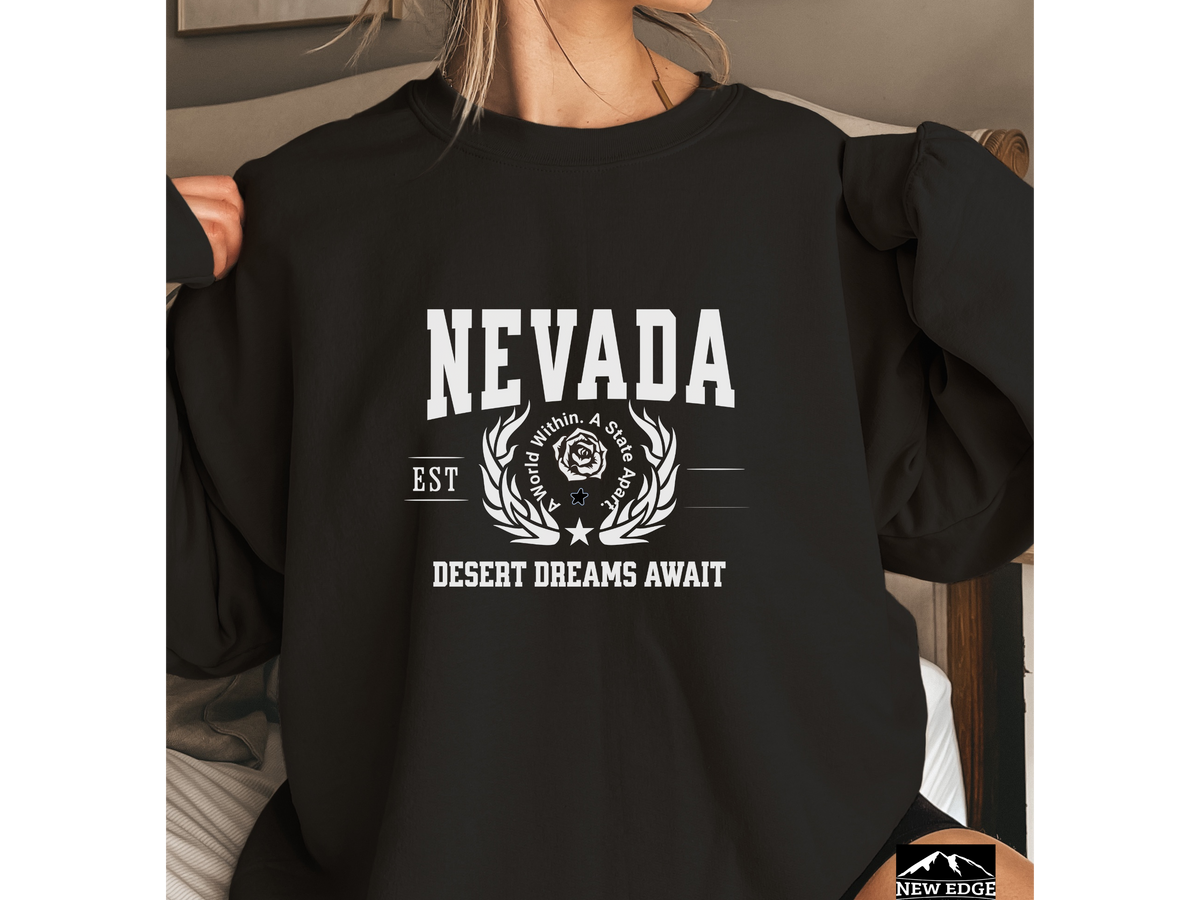 Nevada State Legacy Sweatshirt – Desert Dreams Await | Unisex Desert Vibes Crewneck