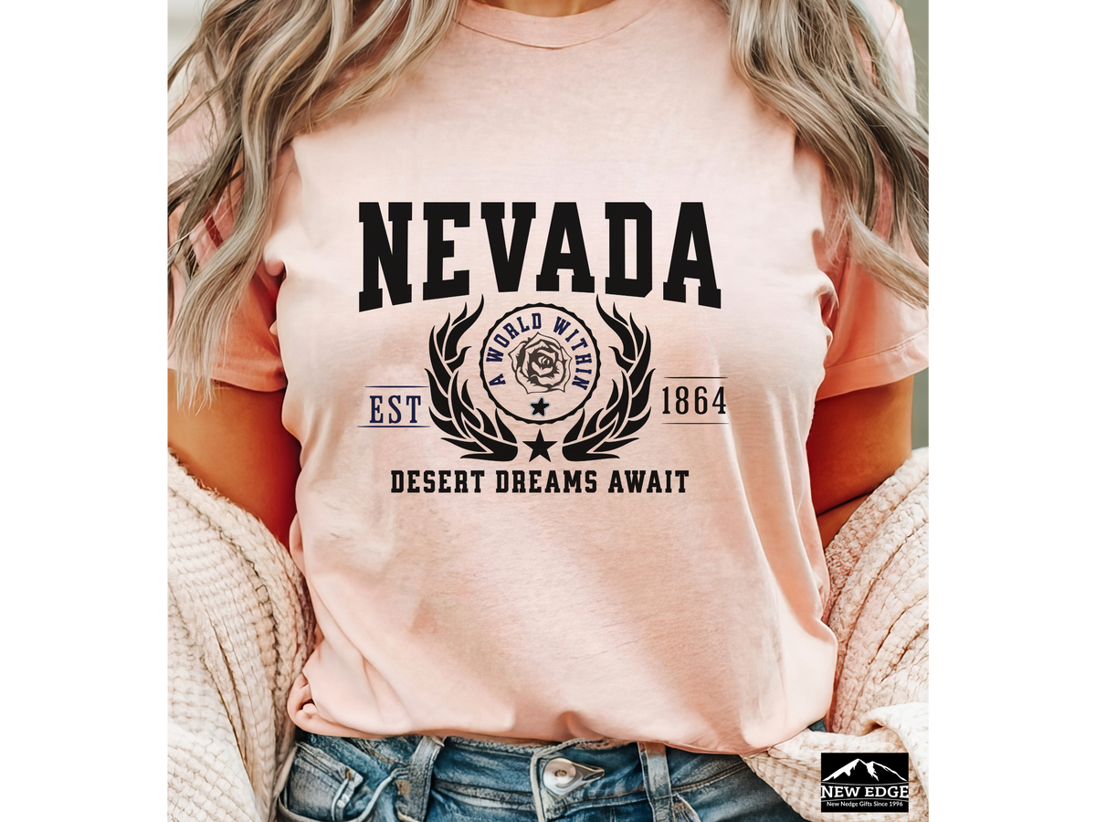 Nevada State Legacy T-Shirt – Desert Dreams Await | Unisex Retro Travel Tee