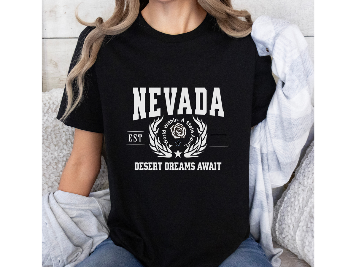 Nevada State Legacy T-Shirt – Desert Dreams Await | Unisex Retro Travel Tee