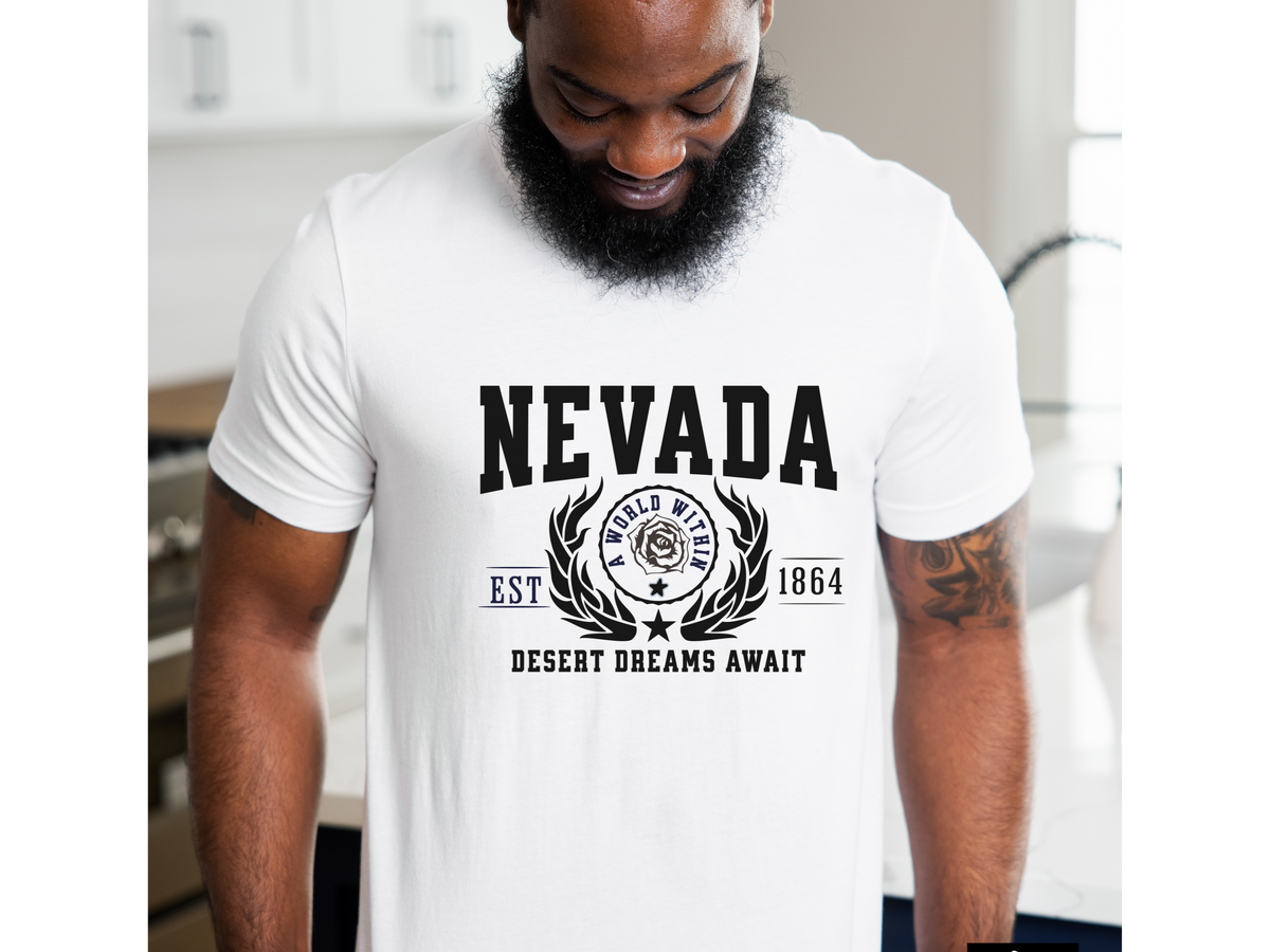 Nevada State Legacy T-Shirt – Desert Dreams Await | Unisex Retro Travel Tee