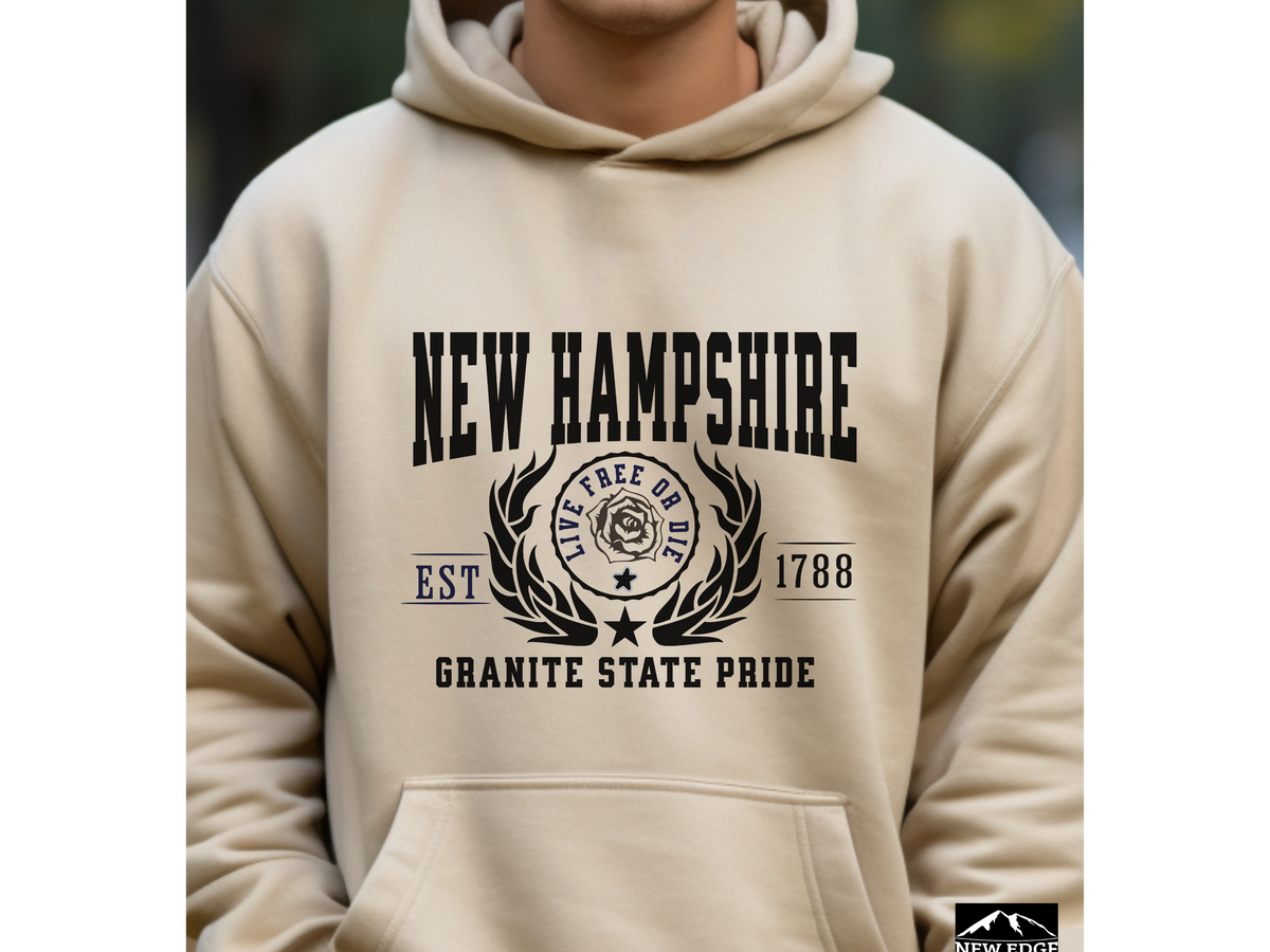 New Hampshire State Legacy Hoodie – "Granite State Pride" | Unisex Pullover | Northeastern Comfort Sweatshirt