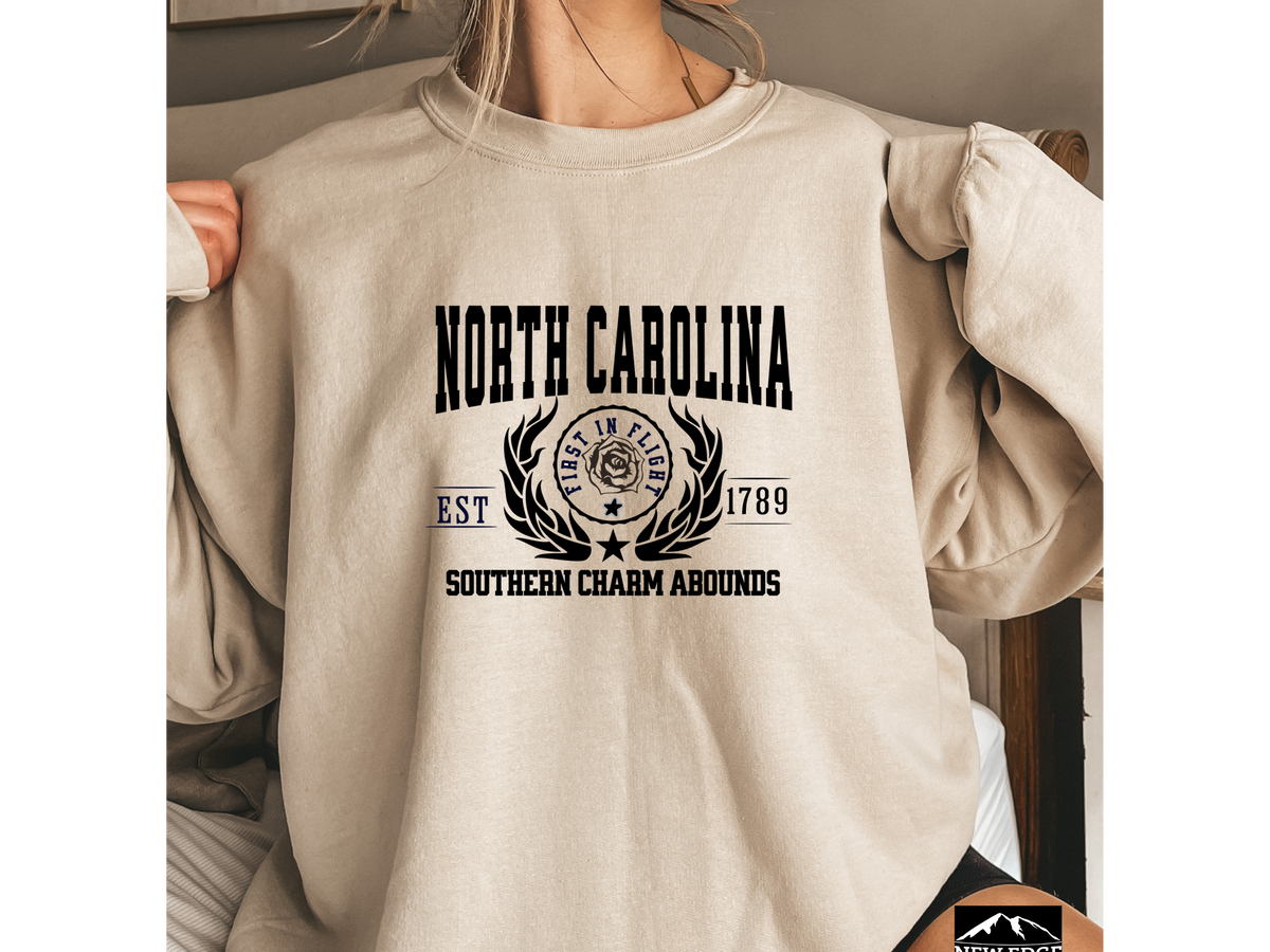 North Carolina State Legacy Sweatshirt – Southern Charm Abounds | Unisex Carolina Pride Crewneck