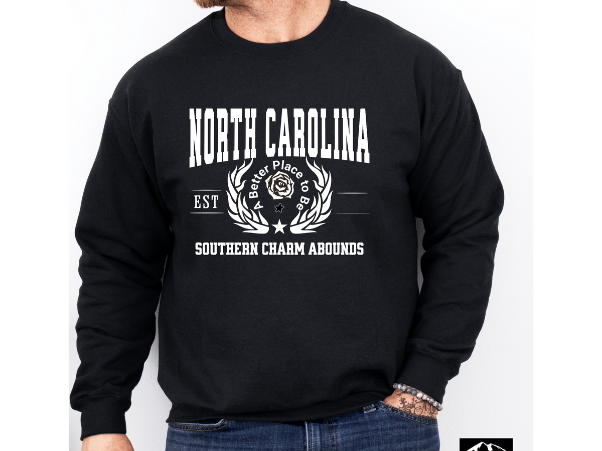 North Carolina State Legacy Sweatshirt – Southern Charm Abounds | Unisex Carolina Pride Crewneck