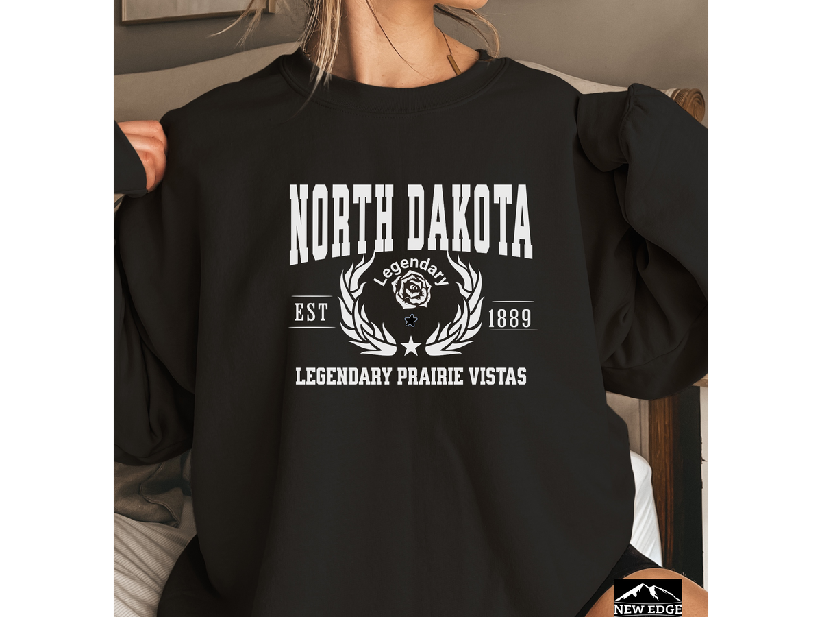 North Dakota State Legacy Sweatshirt – Legendary Prairie Vistas | Unisex Great Plains Heritage Crewneck