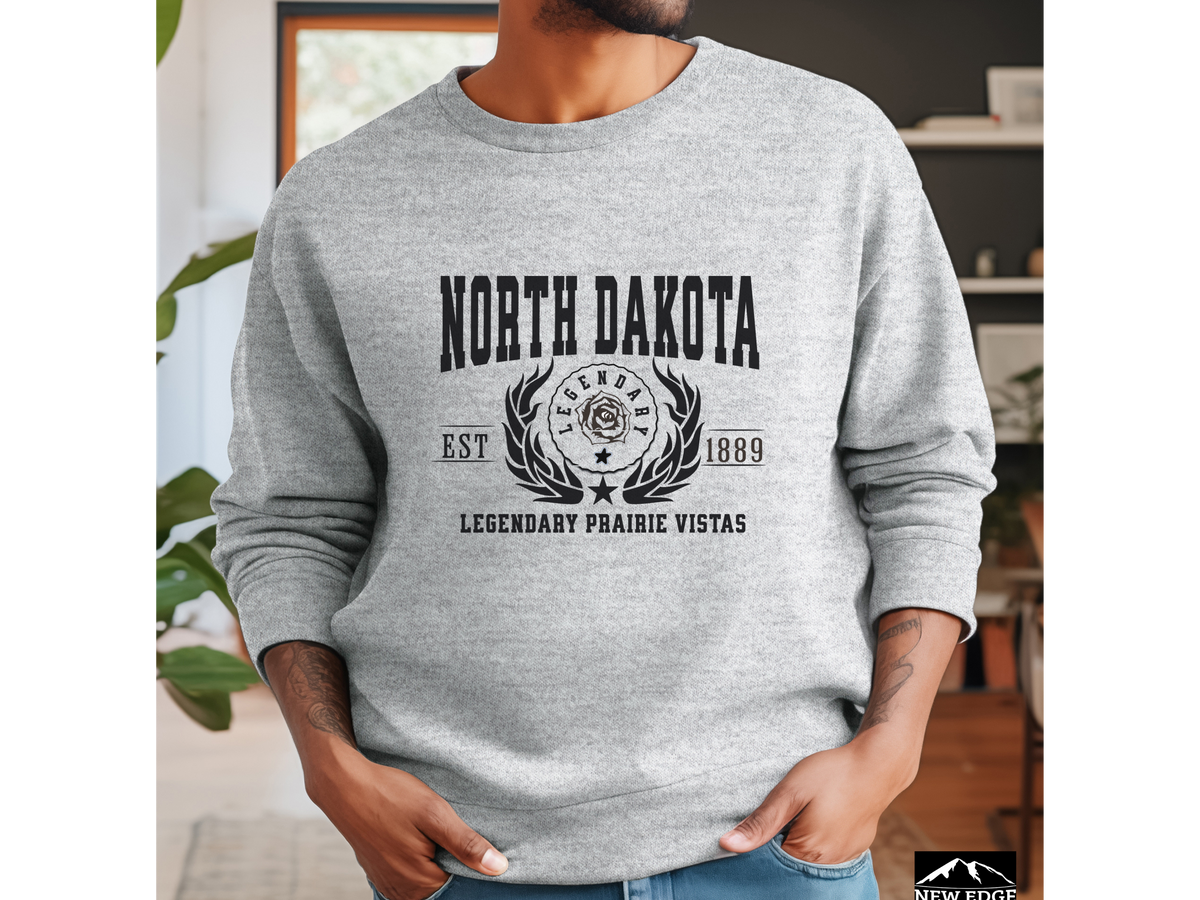 North Dakota State Legacy Sweatshirt – Legendary Prairie Vistas | Unisex Great Plains Heritage Crewneck