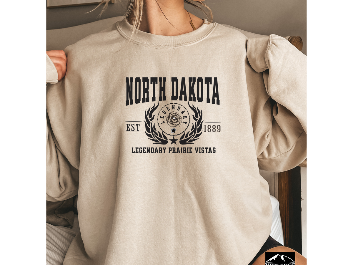 North Dakota State Legacy Sweatshirt – Legendary Prairie Vistas | Unisex Great Plains Heritage Crewneck