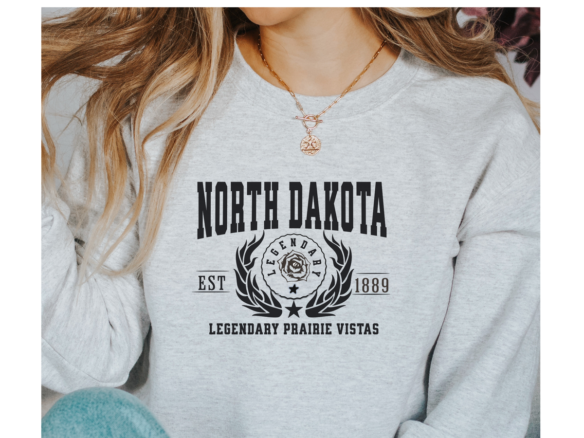 North Dakota State Legacy Sweatshirt – Legendary Prairie Vistas | Unisex Great Plains Heritage Crewneck