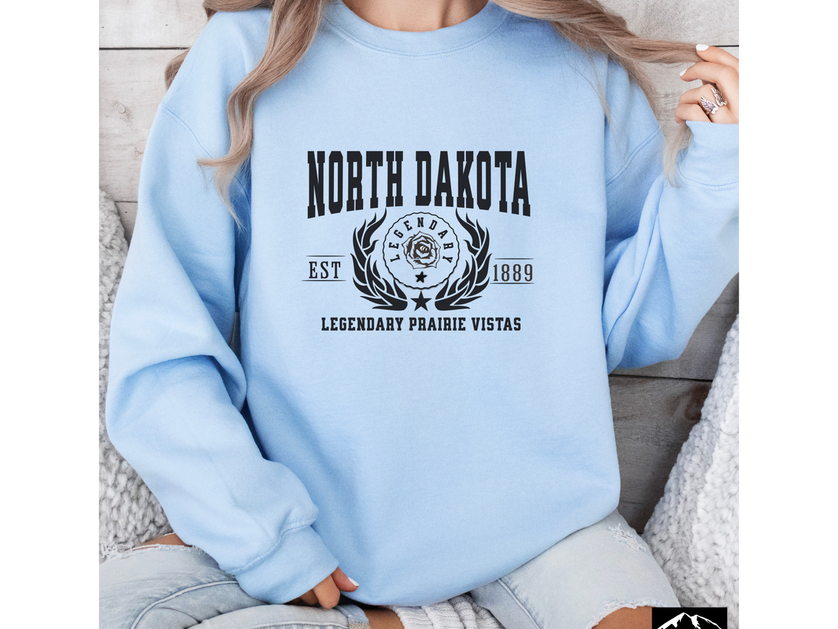 North Dakota State Legacy Sweatshirt – Legendary Prairie Vistas | Unisex Great Plains Heritage Crewneck