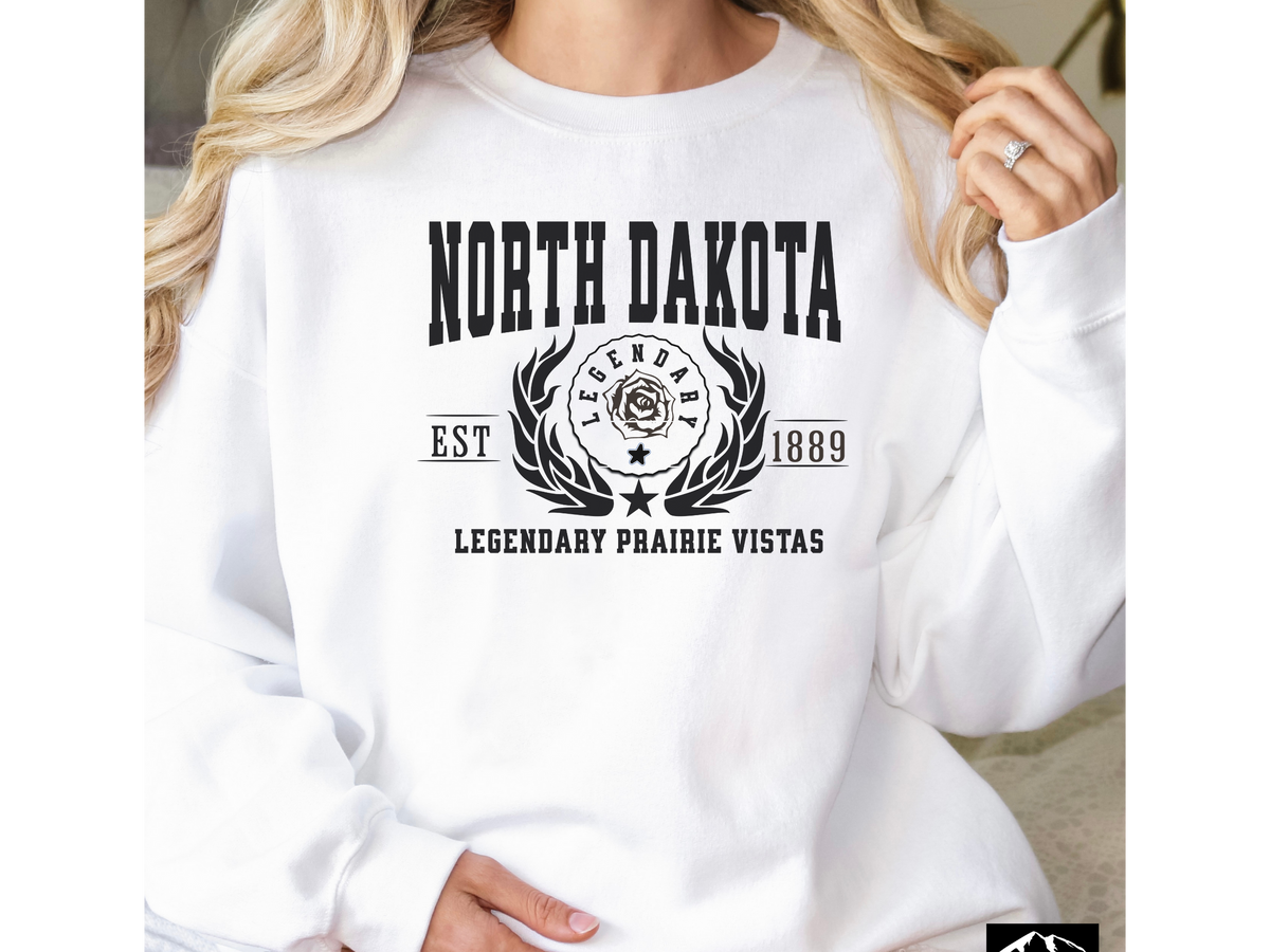 North Dakota State Legacy Sweatshirt – Legendary Prairie Vistas | Unisex Great Plains Heritage Crewneck