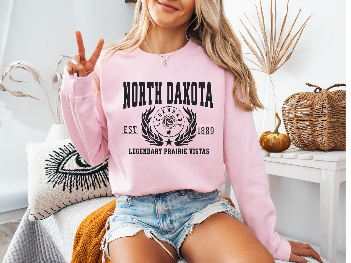 North Dakota State Legacy Sweatshirt – Legendary Prairie Vistas | Unisex Great Plains Heritage Crewneck