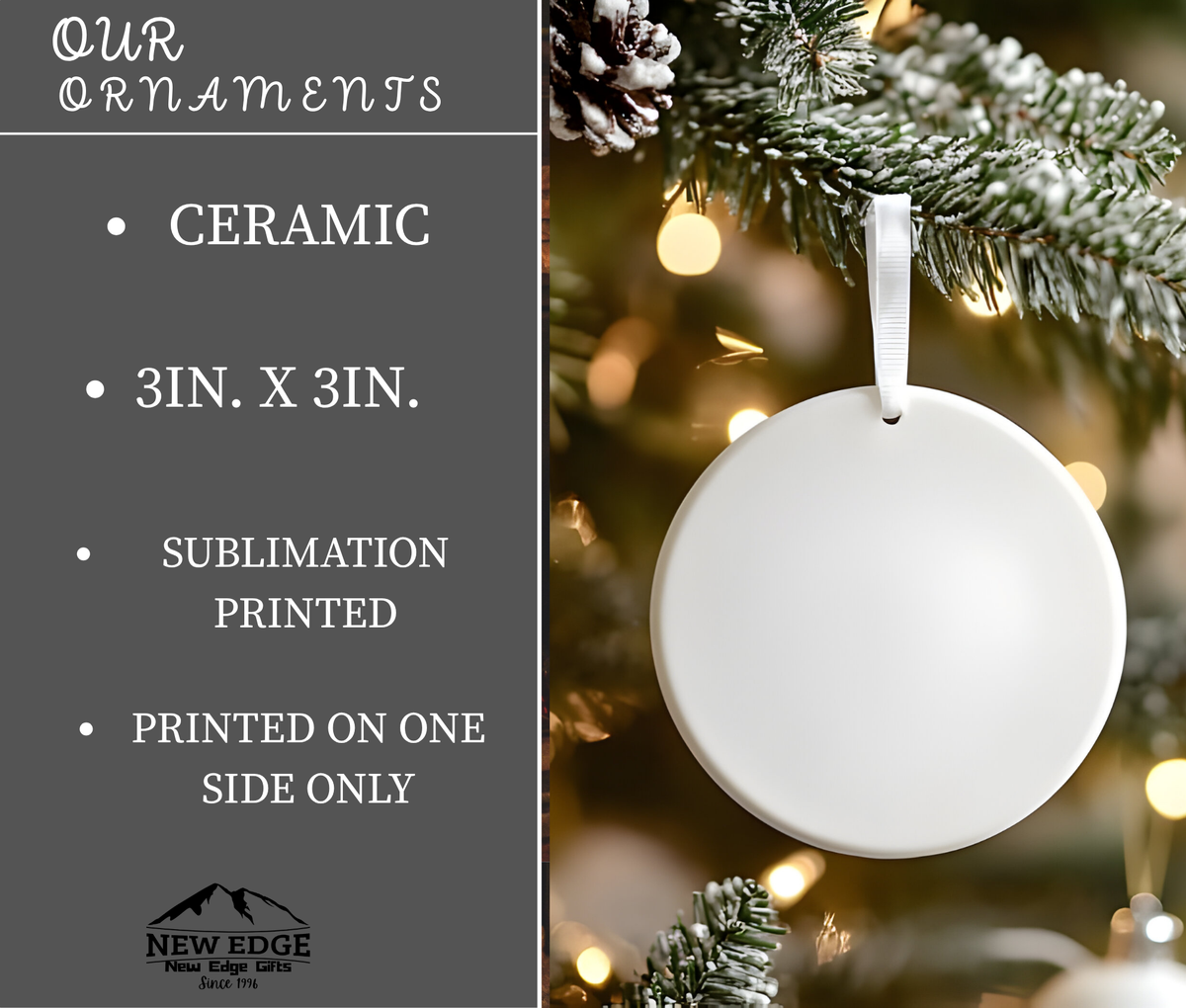 Personalized Mom Ceramic Ornament with Kids’ Names & Heartwarming Message — “To the World You May Be Just One Person, But to Us, You Are Everything”Ceramic Decoration Ornament, (1pc)