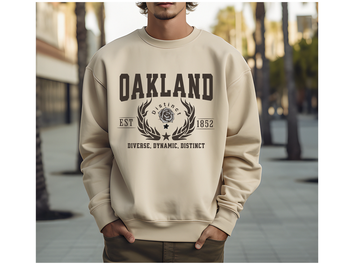 Oakland Legacy Unisex Sweatshirt "Diverse, Dynamic, Distinct" Bold California Pride