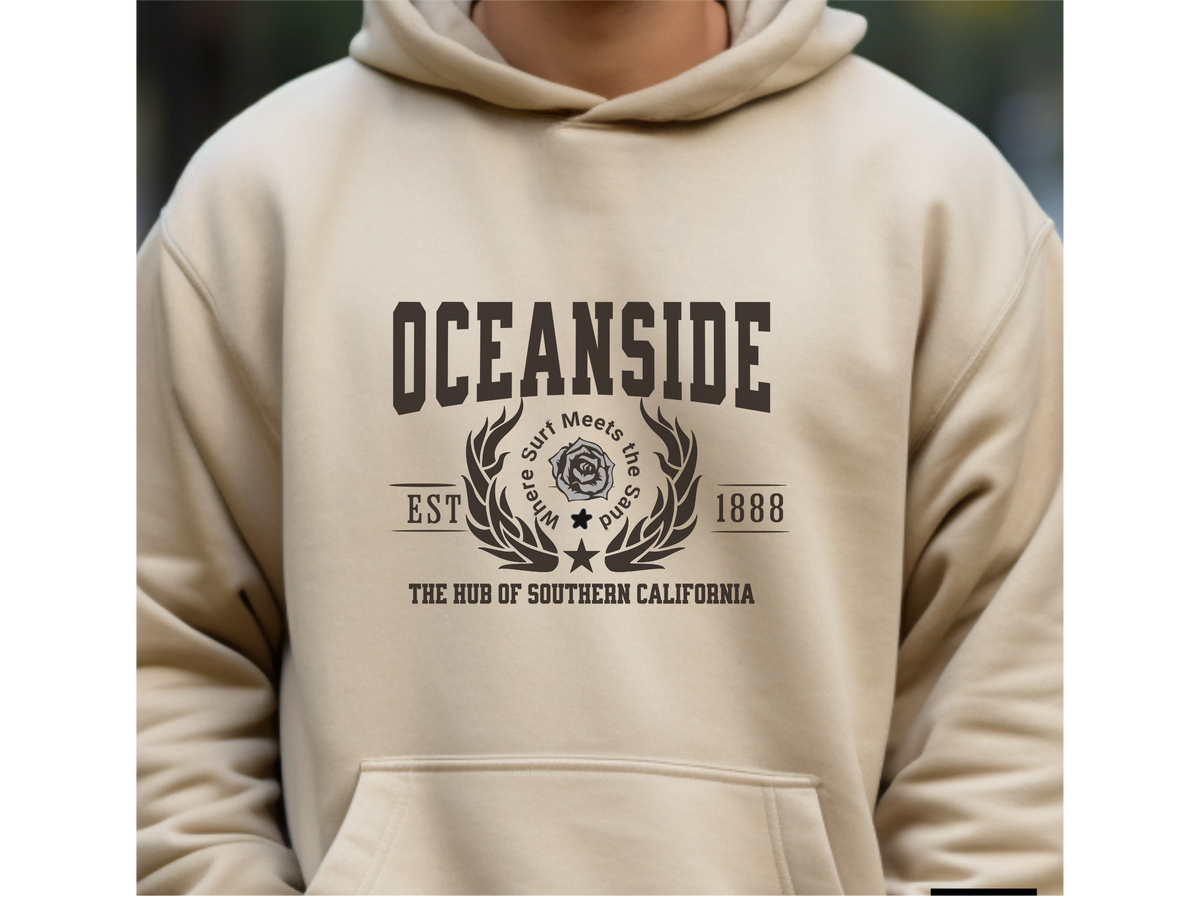 Oceanside California Legacy Hoodie – "The Hub of Southern California" Unisex Sweatshirt