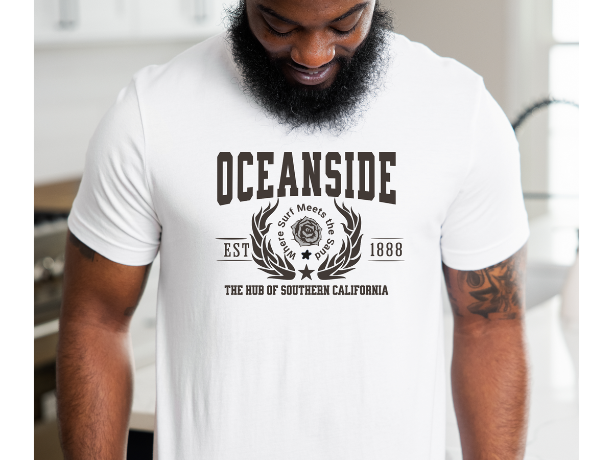Oceanside Legacy Unisex T-Shirt – "The Hub of Southern California" | Coastal California City Pride Tee